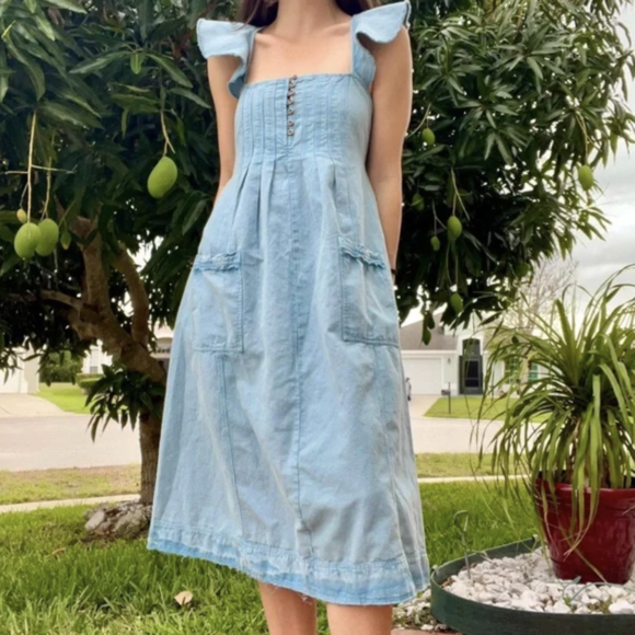 Denim Midi Dresses
